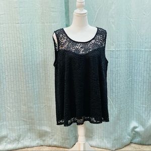 Timing Lace shirt sleeve top. 2X